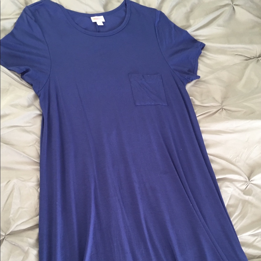 Blue LuLaRoe Carly dress